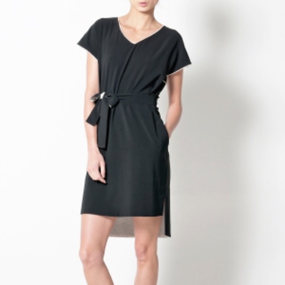 Cotélac smock black dress